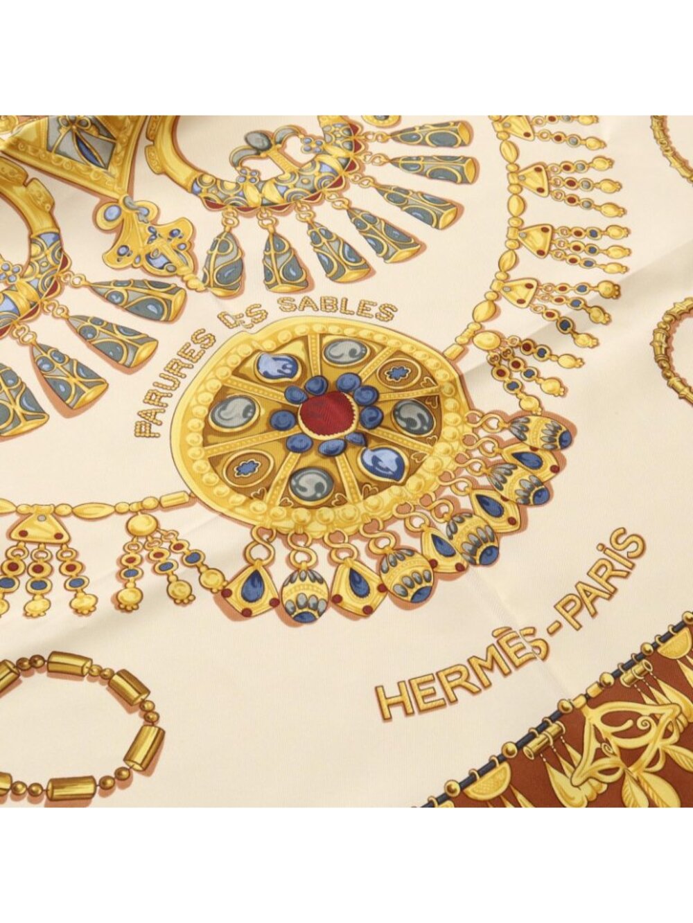Hermes Scarf Carre 90 Parures Des Sables Silk - Picture 8 of 8